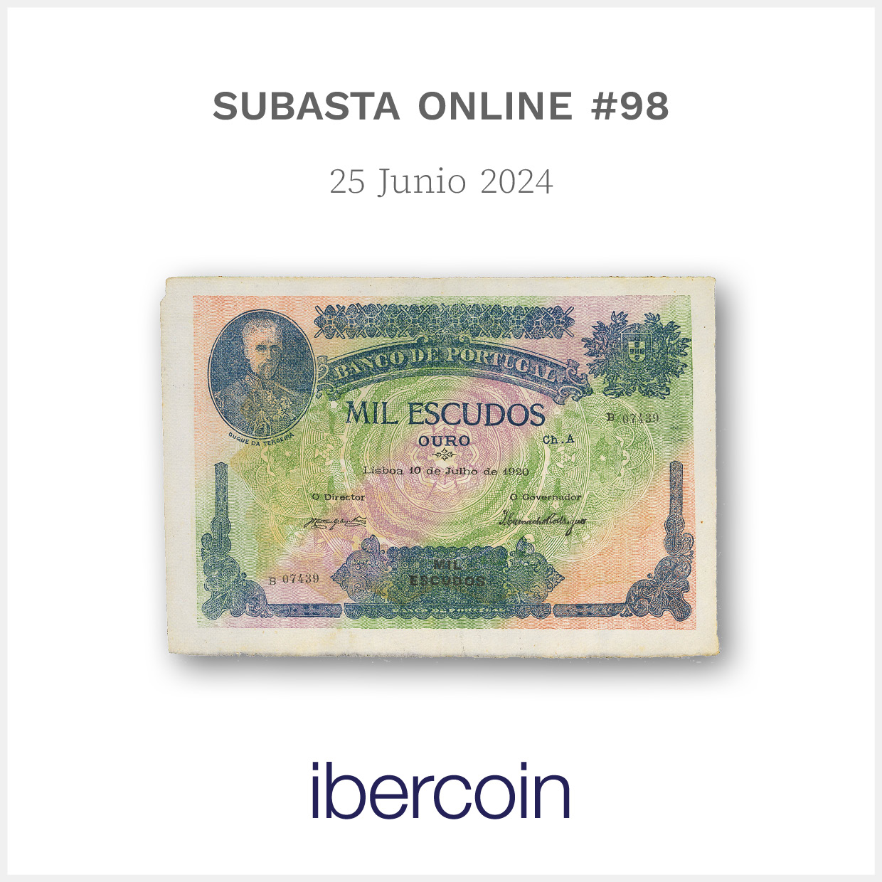 Subasta Online Billetes #98