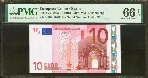 Los billetes de euro que se venden en subastas online por hasta 550 euros