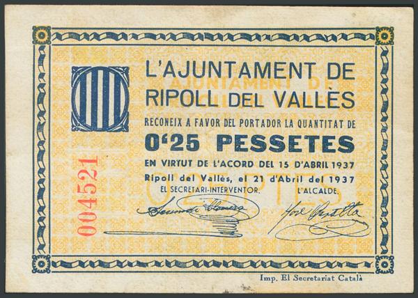 M0000011597 - Spanish Civil War Bank Notes