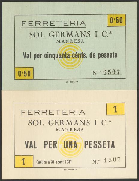 M0000012544 - Spanish Civil War Bank Notes