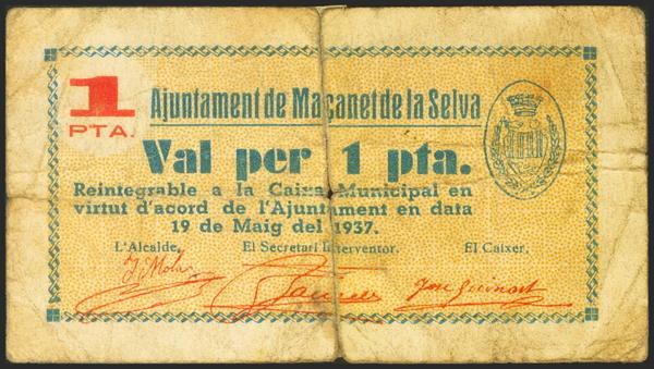 M0000015123 - Spanish Civil War Bank Notes