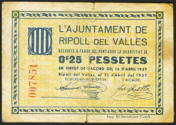 M0000015257 - Spanish Civil War Bank Notes