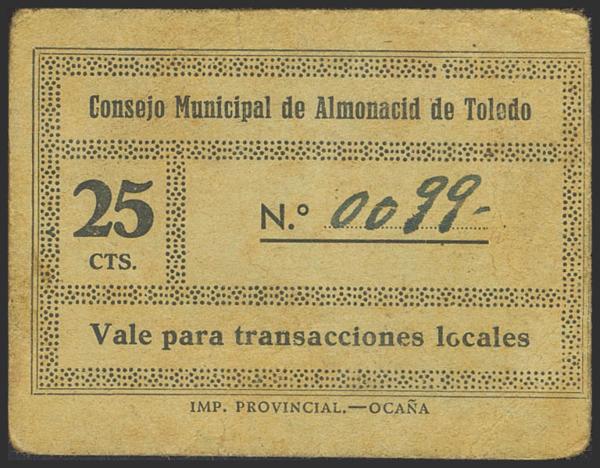 M0000022857 - Spanish Civil War Bank Notes