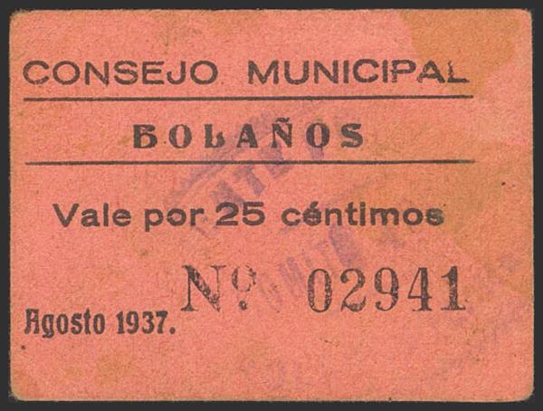 M0000022859 - Spanish Civil War Bank Notes