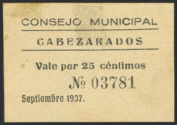 M0000022860 - Spanish Civil War Bank Notes