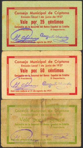 M0000022866 - Spanish Civil War Bank Notes