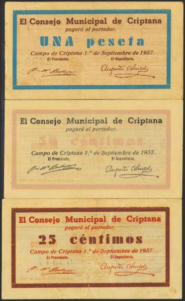 M0000022867 - Spanish Civil War Bank Notes