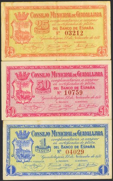 M0000022870 - Spanish Civil War Bank Notes