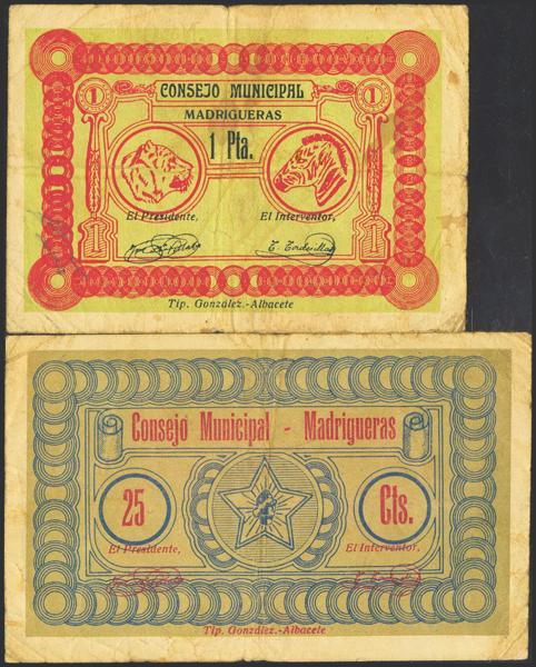 M0000022876 - Spanish Civil War Bank Notes