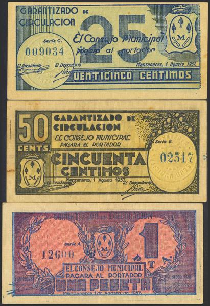 M0000022878 - Spanish Civil War Bank Notes