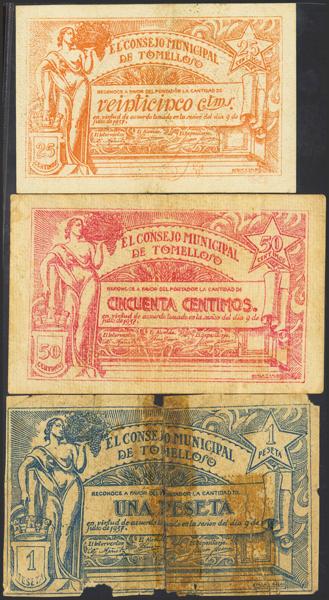 M0000022888 - Spanish Civil War Bank Notes